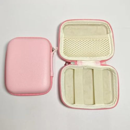 Earphone Data Storage Bag Cable Organizer Bags Mini Zipper Pouch Tech Gadgets Portable Charger U Disk Mini Camera Storage Case(Black)