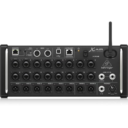 Behringer X AIR XR18 18-Channel, 12-Bus Digital Mixer for iPad/Android Tablets with 16 Programmable Midas Preamps, Integrated Wifi Module and Multi-Channel USB Audio Interface
