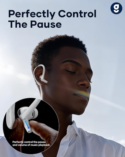 Titanium Alloy Ear Hooks for AirPods Pro 3/2/1, AirPods 4/3, White | Anti-Slip Sport Grip Accessories Compatible with AirPods, Added Anti-Lost Lanyard for Comfortable Secure Fit During Sports