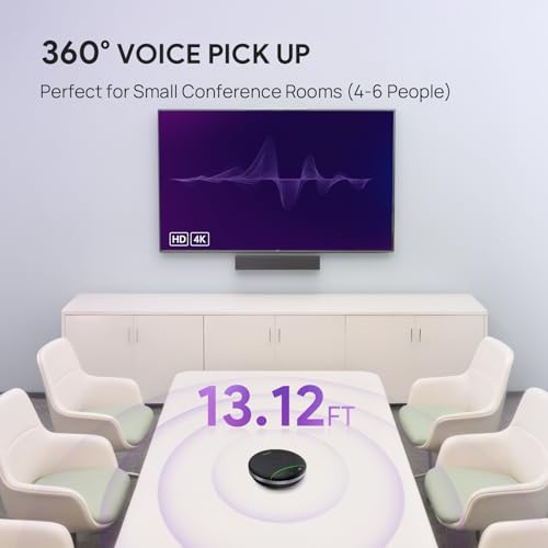 Yealink SP92 Bluetooth Speakerphone USB Conference Speaker and Microphone | Full-Duplex,Noise Reduction,20h Teams Call,278g,Wireless Portable Design,4-6 Meeting Room/Computer,BT51 Dongle,A/C Adapter - size: SP92 with Dongle