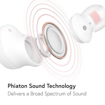 Phiaton Bonobuds Plus Digital Hybrid Active Noise Cancelling True Wireless Earbuds with Qualcomm Snapdragon Sound (Space Black) - color: Space Black