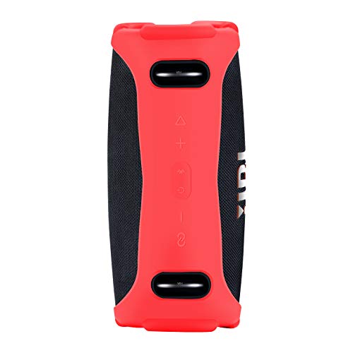 Silicone Cover Case Compatible with JBL Xtreme 3 Portable Bluetooth Speaker, Waterproof Soft Skin Silicone Protective Case for JBL Xtreme 3 Bluetooth Speaker Accessories (Red) - color: Red
