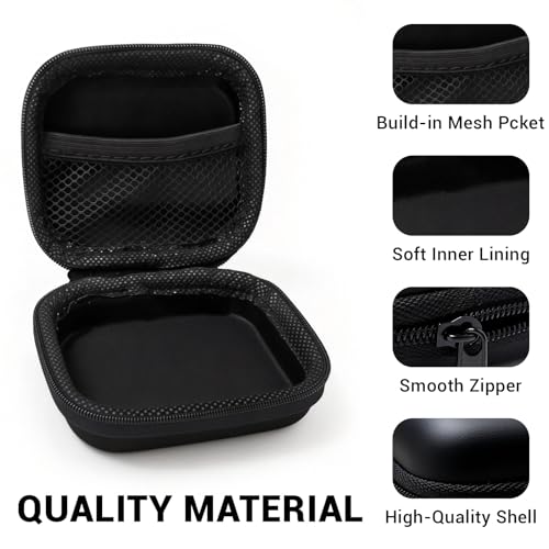 Aocii Hearing Aid Case for Portable Charging Case, Comes with Hearing Aid Cleaning Tool, Compatible with Both New Generation Earplug Hearing Aids and Older Hearing Aids - color: black