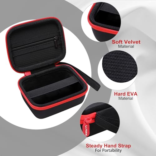 LTGEM EVA Hard Case for LEKATO, Xvive U2, Getaria, SWIFF, AKLOT Wireless Guitar Transmitter Receiver (Inside: 4.3 * 3.4 * 1.6 in) - size: For Universal Guitar Receiver
