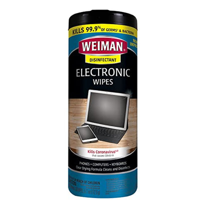 Weiman Disinfecting Electronic Cleaning Wipes, 30 Count