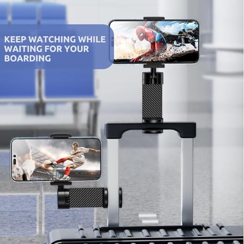 3 PACK Airplane Phone Holder Travel Essentials Accessories – Universal Hands Free Cell Phone Stand Mount for Air Plane Table Seat Desk, Cruise, Car & Flight – Mini Size for Vacation, iPhone, Samsung - size: 3 Pack