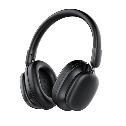 Bluetooth Headphones Over Ear, 75H Playtime Wireless Headphones with Microphone, Foldable Lightweight Headset with 3 EQ Modes, 3D Stereo Sound Low Latency for Travel Work Cellphone