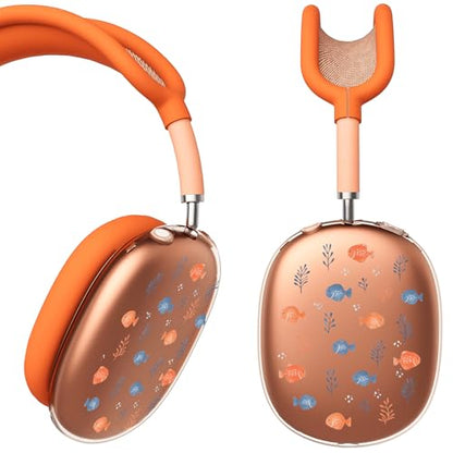 for AirPods Max Headphones Fish Ear Covers for AirPods Max 2 - color: Fish A/Orange