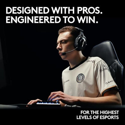 Logitech G PRO X 2 Lightspeed Wireless Gaming Headset: Wireless Gaming Headphones with Mic, 50mm Graphene Drivers, 2.02.0—7.1 Bluetooth/USB/3.5mm Aux for PS4/PS5/PC/Nintendo Switch - White (Renewed) - color: White
