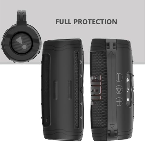 Silicone Cover Case for JBL Flip 7 Portable Bluetooth Speaker - color: Black