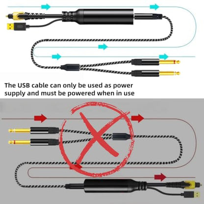 192KHz DAC Optical to Dual 6.35mm Converter,Optical Audio Cable to Dual 6.35mm 1/4" TS Mono Audio Adapter,Digital to Analog Audio Converter for HDTV,DVD,Set-top Boxes(O-ptical to 1/4" Only) Cable -6FT - size: 6.FT