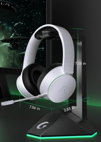 Wireless Gaming Headset for Xbox Series X|S, Xbox One, PS5, PS4-Blackwhite | Rotatable Earmuffs, 3D Surround Sound, Noise Canceling Microphones for Xbox Series X|S, Xbox One, Sega Gear, Mac - color: Blackwhite