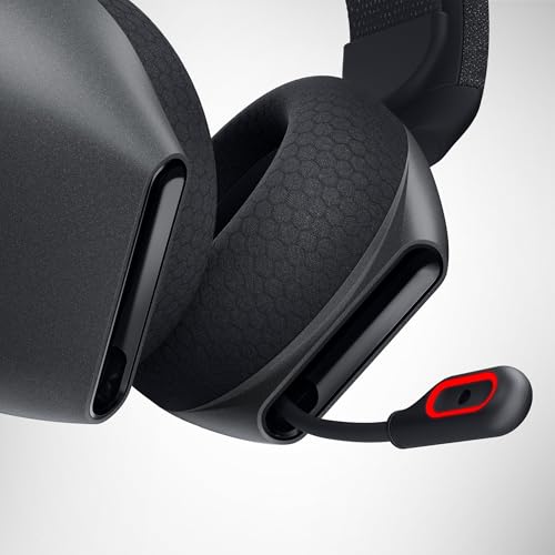 Alienware Wireless Gaming Headset, Active Noise Canceling | 2.4GHz Wireless, Dolby Atmos, Hi-Res Audio, 20Hz–40kHz Frequency, 32 Ohm Impedance, Dark Side of the Moon - color: Dark Side of the Moon