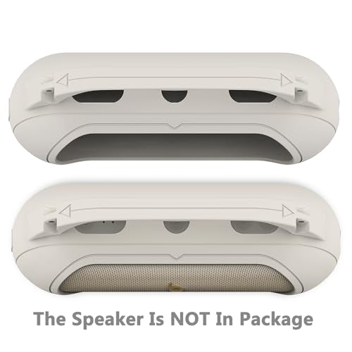 Protective Case for Beats Pill Bluetooth Speaker with Handle | Silicone Cover and Hard Carrying Case for Beats Pill Speaker Accessories with Shoulder Strap (Light Gray) - color: Light Gray