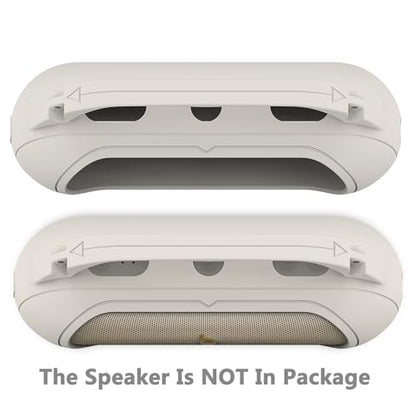 Protective Case for Beats Pill Bluetooth Speaker with Handle | Silicone Cover and Hard Carrying Case for Beats Pill Speaker Accessories with Shoulder Strap (Light Gray) - color: Light Gray
