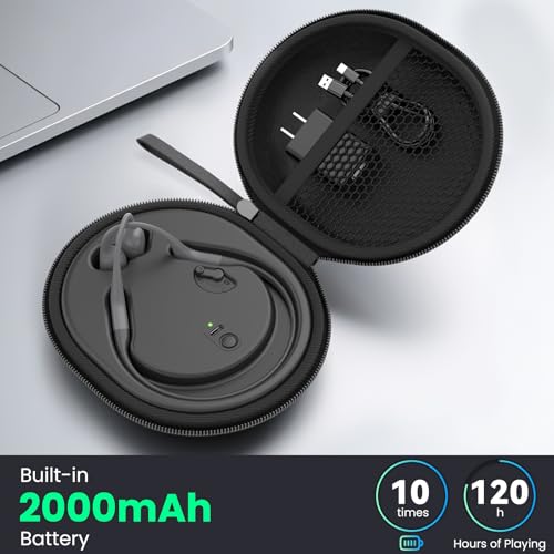 Charging Case Compatible with Shokz Headphones, FEFAIA 3 in 1 Wireless Fast Charging Station Built in 2000mAh, Magnetic Charger Stand Dock Cord Charging Cable for Aftershokz Aeropex AS800/S803