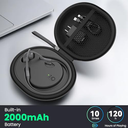 Charging Case Compatible with Shokz Headphones, FEFAIA 3 in 1 Wireless Fast Charging Station Built in 2000mAh, Magnetic Charger Stand Dock Cord Charging Cable for Aftershokz Aeropex AS800/S803