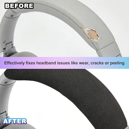 4 Pcs Replacement Headphone Headband Cover Fit 2.2 Inch,Black - size: 2.2"