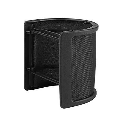 Double Layer U-Shape Microphone Anti-Pop Mask with Iron Design for Studio Use for MK-F600TL, BM-700, BM-900