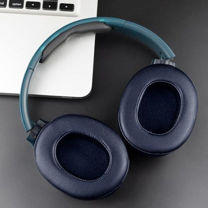SOULWIT Replacement Earpads for Skullcandy Hesh 3/ANC/Evo & Crusher Wireless/540/ANC/Evo & Venue ANC Over-Ear Headphones, Ear Pads Cushions with Protein Leather, Noise Isolation Foam - Navy Blue - color: Navy Blue