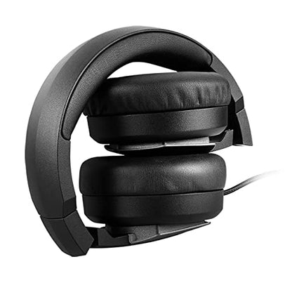 msi Immerse GH61 Gaming Headset, Hi-Res Virtual 7.1 Surround Sound, Built-in ESS DAC & AMP, 3D Audio, Swappable Ear Cushions, 3.5mm Jack/USB, Carrying Case Included, PC/Mac/PS4/Xbox - size: Large, style: Immerse GH61