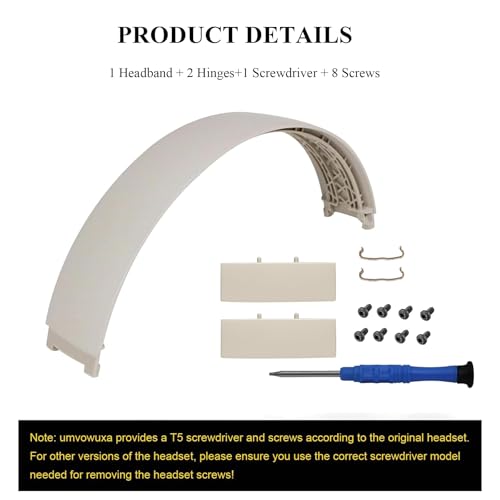 2 Sets Studio Pro Headband Replacement Parts & Replacement Hinge Compatible with Beats Studio Pro and Studio 3 Headphones, Studio Pro Replacement Headband Metal Repair Parts (Sandstone) - color: Sandstone