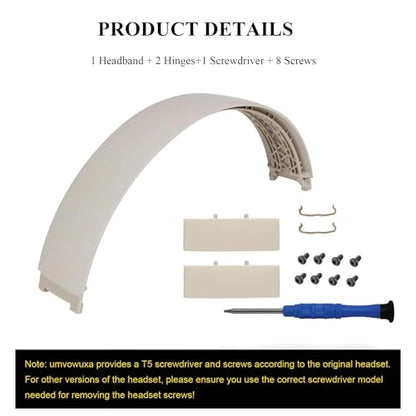 2 Sets Studio Pro Headband Replacement Parts & Replacement Hinge Compatible with Beats Studio Pro and Studio 3 Headphones, Studio Pro Replacement Headband Metal Repair Parts (Sandstone) - color: Sandstone