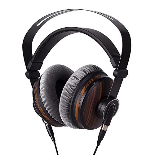 lotoraia HiFi Music Studio Monitor Headphones - 50mm Drivers Unit and 3.5mm/6.35mm Jack, Wired Over Ear Headphones for Music, DJ Mixing, Audiophile and AMP Computer Recording