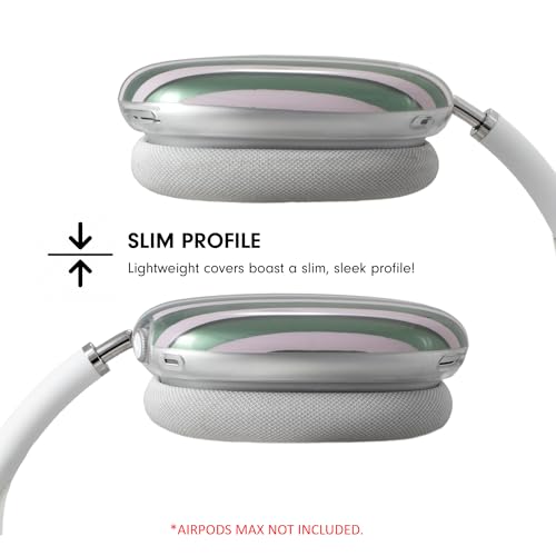 Sonix Protective Case for AirPods Max Headphones - Stylish TPU Hard Shell Ear Cup Covers | Abstract Stripe Sage - color: Abstract Stripe Sage