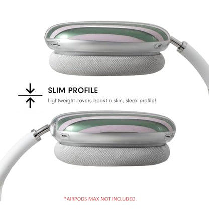 Sonix Protective Case for AirPods Max Headphones - Stylish TPU Hard Shell Ear Cup Covers | Abstract Stripe Sage - color: Abstract Stripe Sage