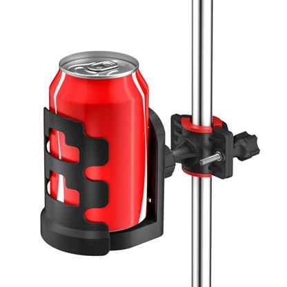 Adjustable Mic Stand Drink Holder with 360° Rotate Microphone Stand Cup Holder - Universal Water Bottle Holder Clamp On Cup Holder for Mic Stand, Music or Drum Stands to Holds Cups, 1 Pack - size: 1 Pack