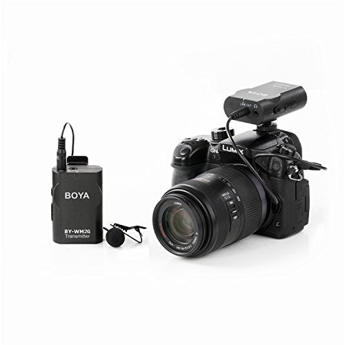 BOYA BY-WM2G Compact Wireless Microphone, 15m Operation Range, Works with GoPro, Smartphone, Tablet, Audio Recorder