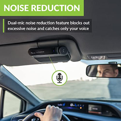 Avantree Roadtrip - Car Bluetooth Speaker & Wireless FM Transmitter Kit | Streaming Cell Phone Audio to Car Speaker with Hands-Free 6W Speakers, Built-in Mic, and Long 22hr Playtime