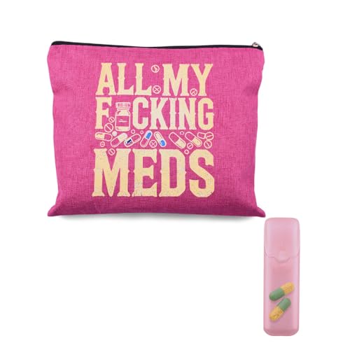 Funny Medicine Bag Gifts Nurse Practitioner Makeup Bag Pocket Pharmacy Pill Organizer Physician Assistant Pouch Medication Storage Container for Travel Doctor Novelty Gift Medical Christmas Gift Pouch - color: Practitioner Makeup Bag