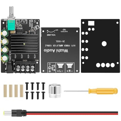 Mini Amplifier Board Bluetooth Amplifier 2.0 2X100W 5V-24V Audio Power Amplifier Module for Store Home Theater Speakers (ZK-1002L)