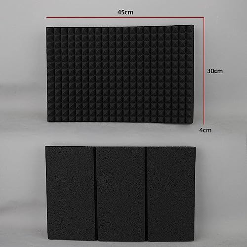 Microphone Isolation Shield Studio Recording Professional Mic Sound Absorbing Foam for Broadcast 3 Panels