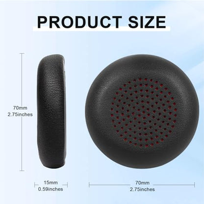 Replacement Ear Pads for Plantronics Voyager Focus UC B825 Binaural, BLACKWIRE 5220 5210 7225, Voyager Focus 2 UC USB-A Headset, Headset Ear Cushions Cups Cover