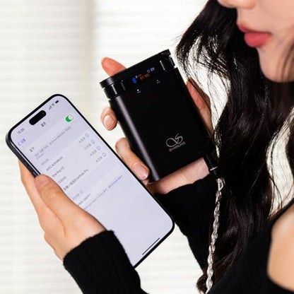 Shanling H2 2in1 Audio Player/Portable DAC, Desktop Headphone Amp,Bluetooth 5.0/LDAC,10.5Hours+ for Music Time,HiFi Res Certificated,Anodized Aluminum with LED Lights,Up to 2TB Capacity
