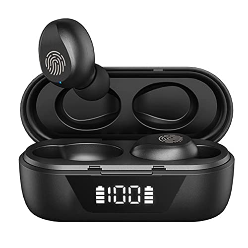 True Wireless Earbuds Bluetooth in-Ear Headphones 5.2 Small Tiny Invisible Earbuds Wireless Bluetooth Discreet Bluetooth Earbuds for Work Blue Tooth Ear Buds Wireless Earphones with Mini Earbuds Case