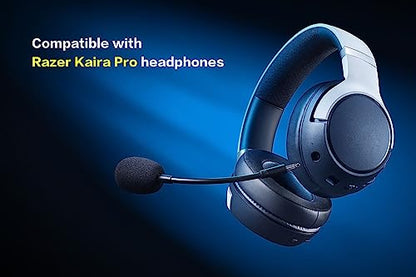 Replacement Game Mic for Razer Kaira Pro Headset on PC/ PS4/ PS5, 3.5mm Detachable Boom Microphone