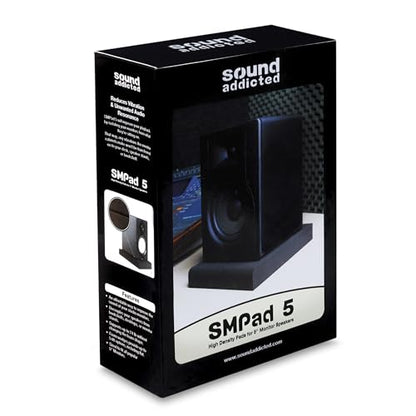 Studio Monitor Isolation Pads for 5 Inch Monitors, Pair of Two High Density Acoustic Foam which Fits Most Speaker Stands | SMPad 5 - size: for 5'' Speakers