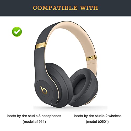Studio3 Inside Shell as Same as the OEM Studio 3 Replacement Parts Inner Earphone Panel Accessories Compatible with Beats by Dr Dre Studio 3 (A1914) Noise Cancelling Over-Ear Headphones (Shadow Gray) - color: Shadow Gray