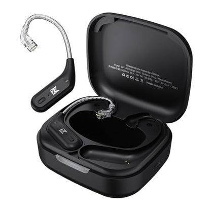KZ AZ09 Bluetooth 5.2 IPV5 Waterproof Noise Reduction Bluetooth Module Upgrade Cable Ear Hook for ZST/ZSTX/ZS10/AS06/AS10/BA10/ZSR/ES4(B pin) - color: AZ09-B,Black
