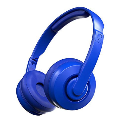 Skullcandy Cassette On-Ear Wireless Headphones, 22 Hr Battery, Microphone, Works with iPhone Android and Bluetooth Devices - Blue - color: Cobalt Blue, style: Cassette