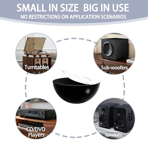 1.25" Silicone Hemisphere Bumpers Isolation Feet, 4Pack Non Skid Speaker Isolation Pads,for Small Speaker Spikes,Turntable Isolation,Subwoofer,Record Player Sound Dampening&Anti Vibration - size: 1.25"-4pack
