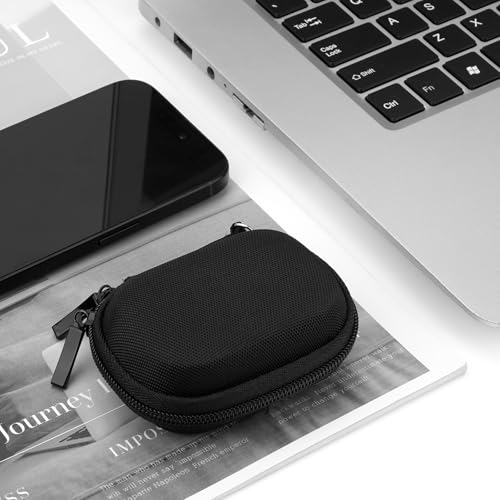 Linkidea Earbuds Case Holder Compatible with Beats Studio Buds +, Jaybird Vista 2 Earbuds, Replacement Hard Shell Portable Carrying Bag with Cable Storage (Black)