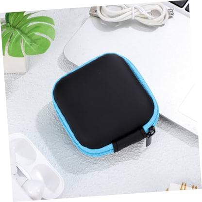 EVA Earphone Storage Box with Zipper, Hard Shell Organizer