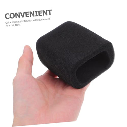 3pcs Mic Isolation Shield Microphone Windscreen Foam Sound Isolation Cover Sponge Sleeve for Square Condenser Mics Fit
