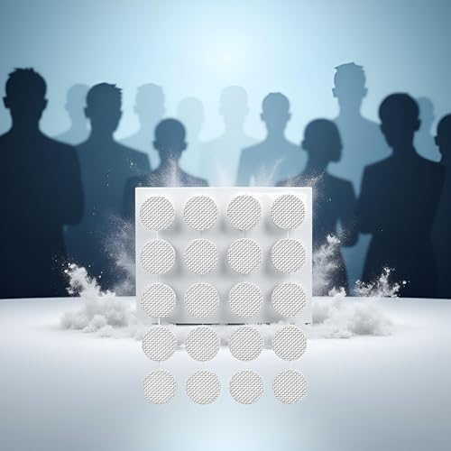 JJLFresheners 20Pcs/Set Silver Earbuds Filters Earphone Filter Mesh,Earbud and in-Ear Headphones Earphone Protective Filters Earphone Accessories Over-Ear Headphones (4mm)