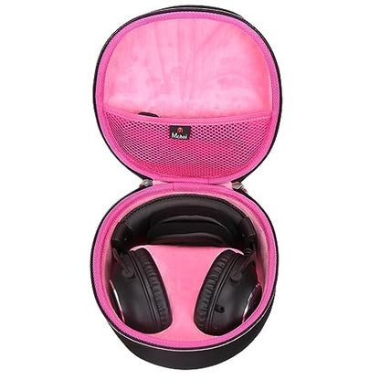 Mchoi Shockproof Hard Shell Carrying Case for Logitech G PRO X, G735 / Razer Kraken Ultimate RGB USB Gaming Headset, Hot Pink, Case Only - color: Pink